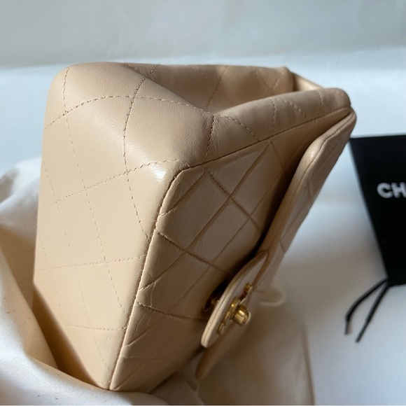 CHANEL GOLD PLATED MINI SQUARE FLAP❤️ - Picture 8 of 17